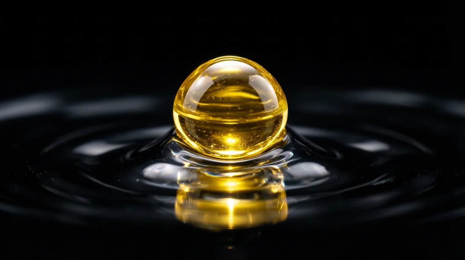 Microscopic view of natural supplement extraction